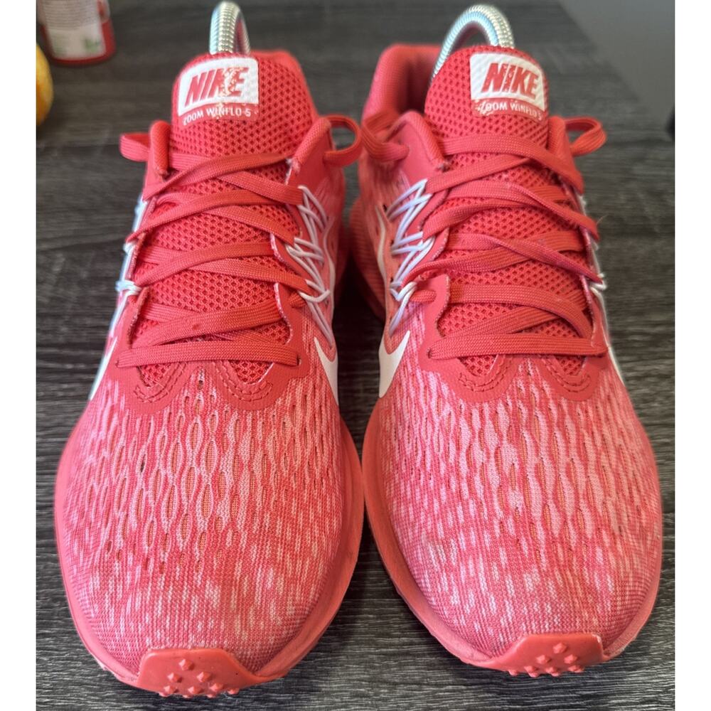 Nike Zoom Winflo 5 Sneakers Women's 7.5 Red Punch‎ Athletic Running Shoe - Picture 5 of 8